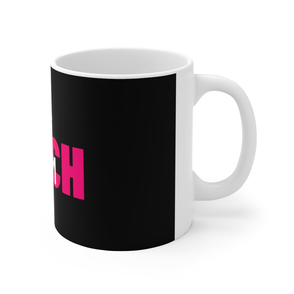 Hot Bitch Mom Mug — White Logo - View 3