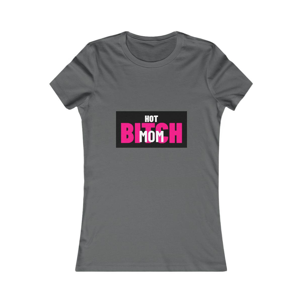 Hot Bitch Mom Sweatshirt — White Logo - View 4