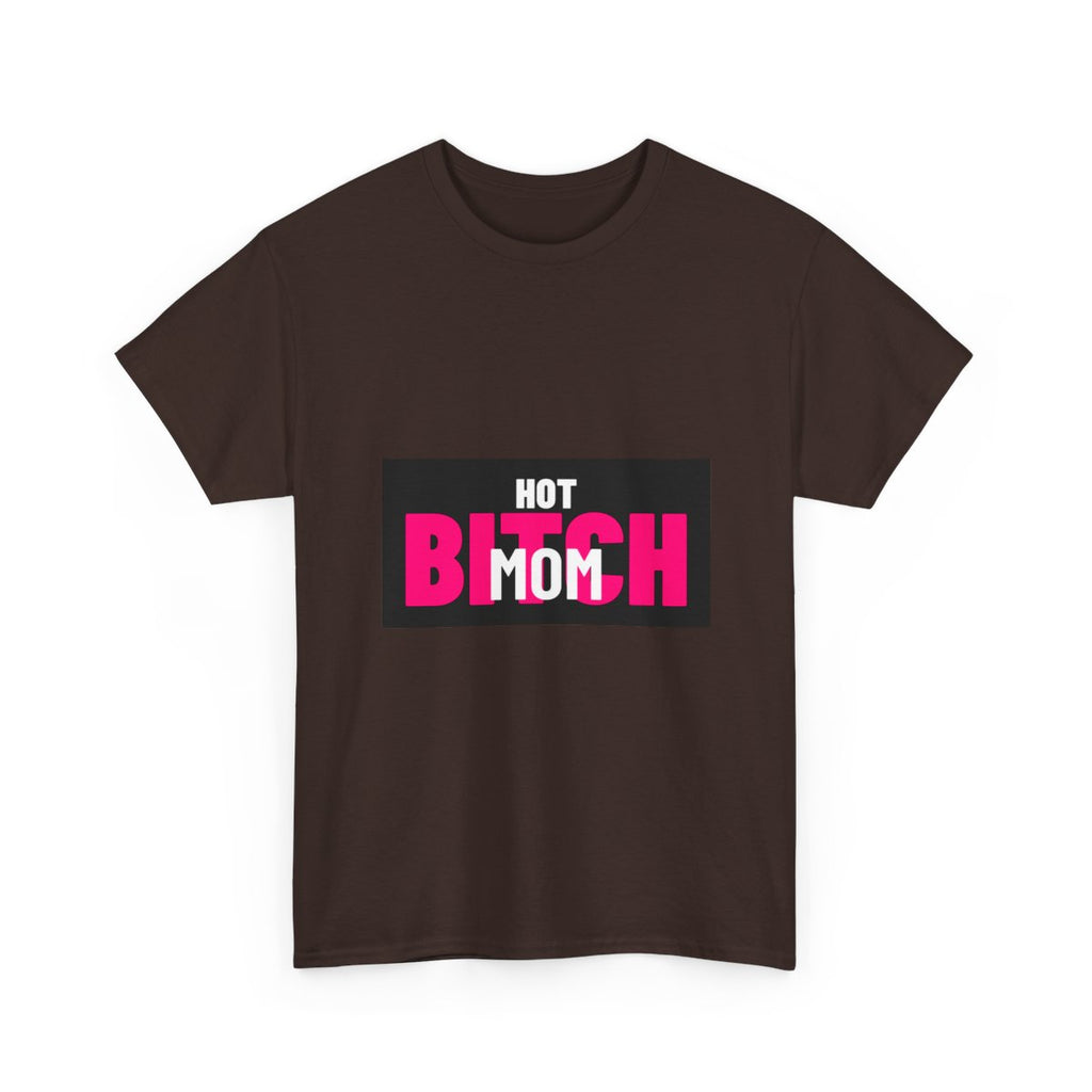 Hot Bitch Mom T-Shirt — White Logo - View 3
